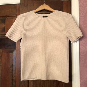 Crewneck Short-sleeve Theory Sweater
